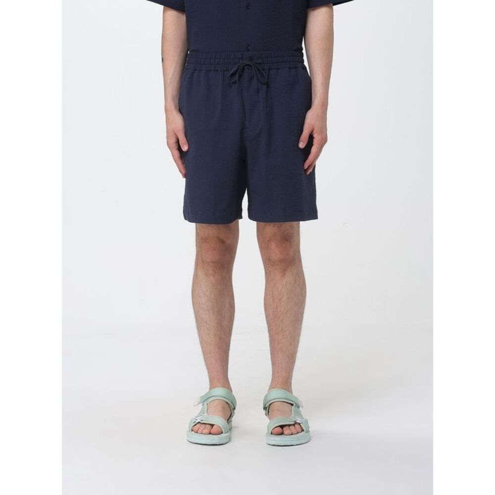 Maison Kitsune Shorts Men Blue
